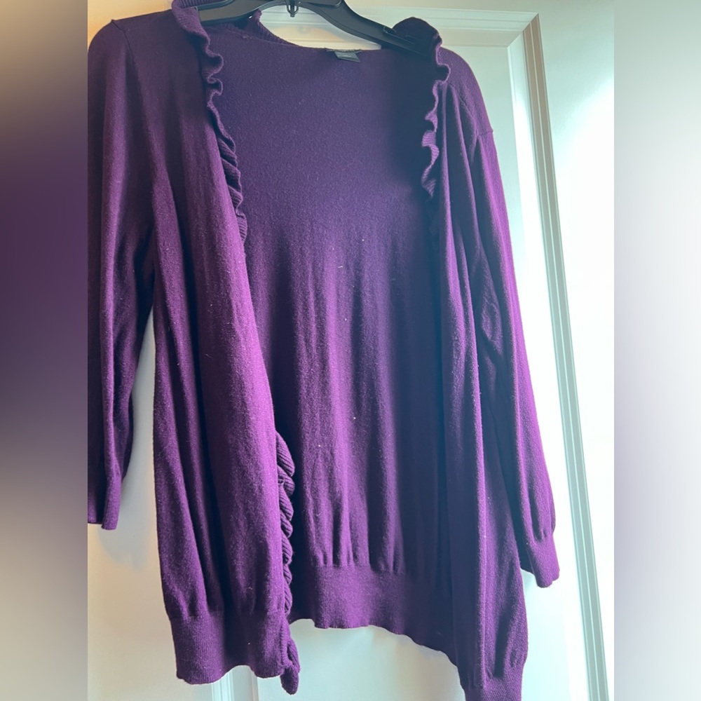Ann Taylor Purple Sweater XL